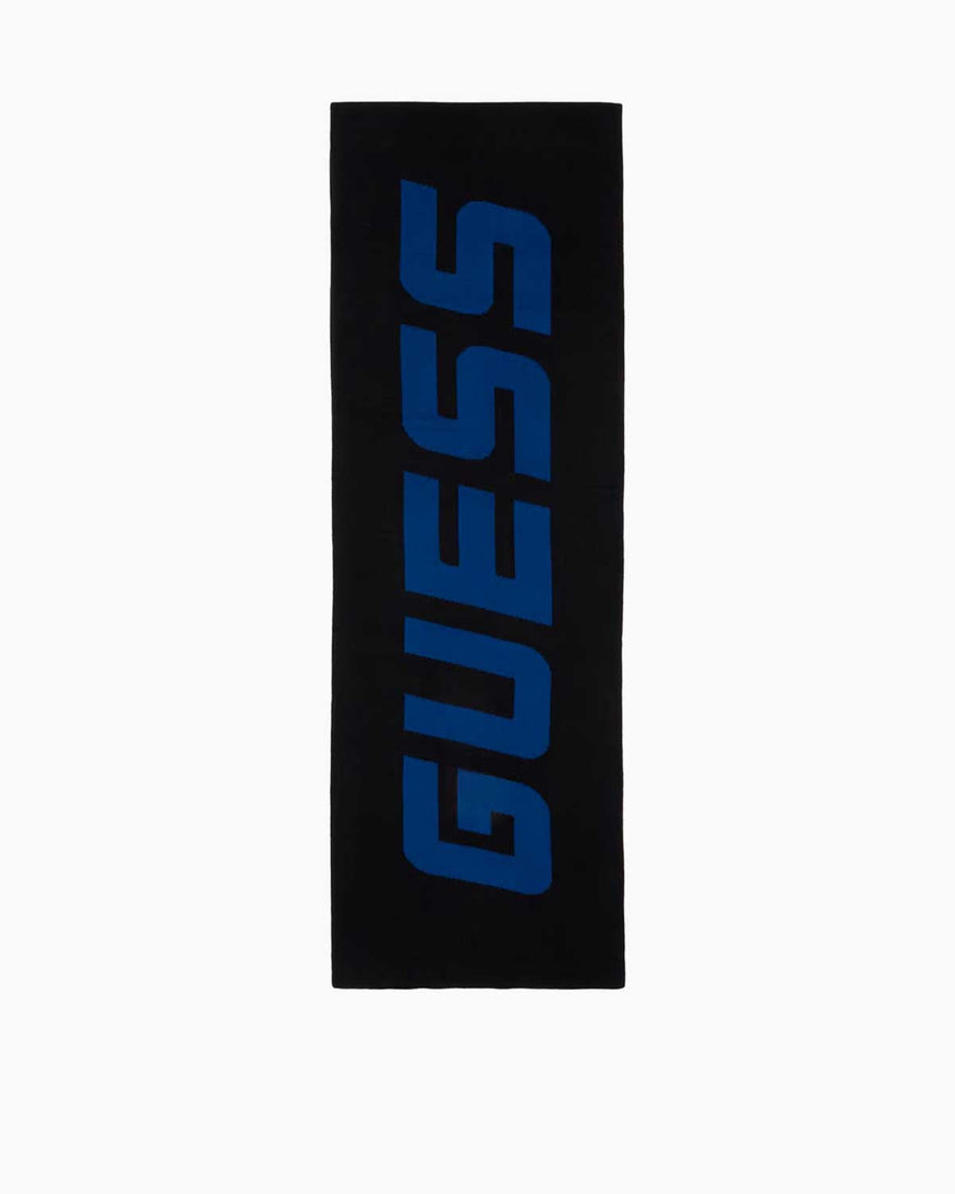 Guess Knitted Erkek Şal Black / Navy