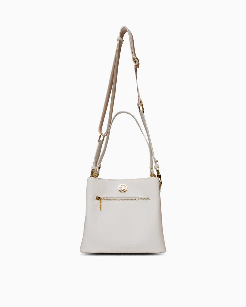 Us Polo Assn Fermuar Detaylı El Çantası Beyaz