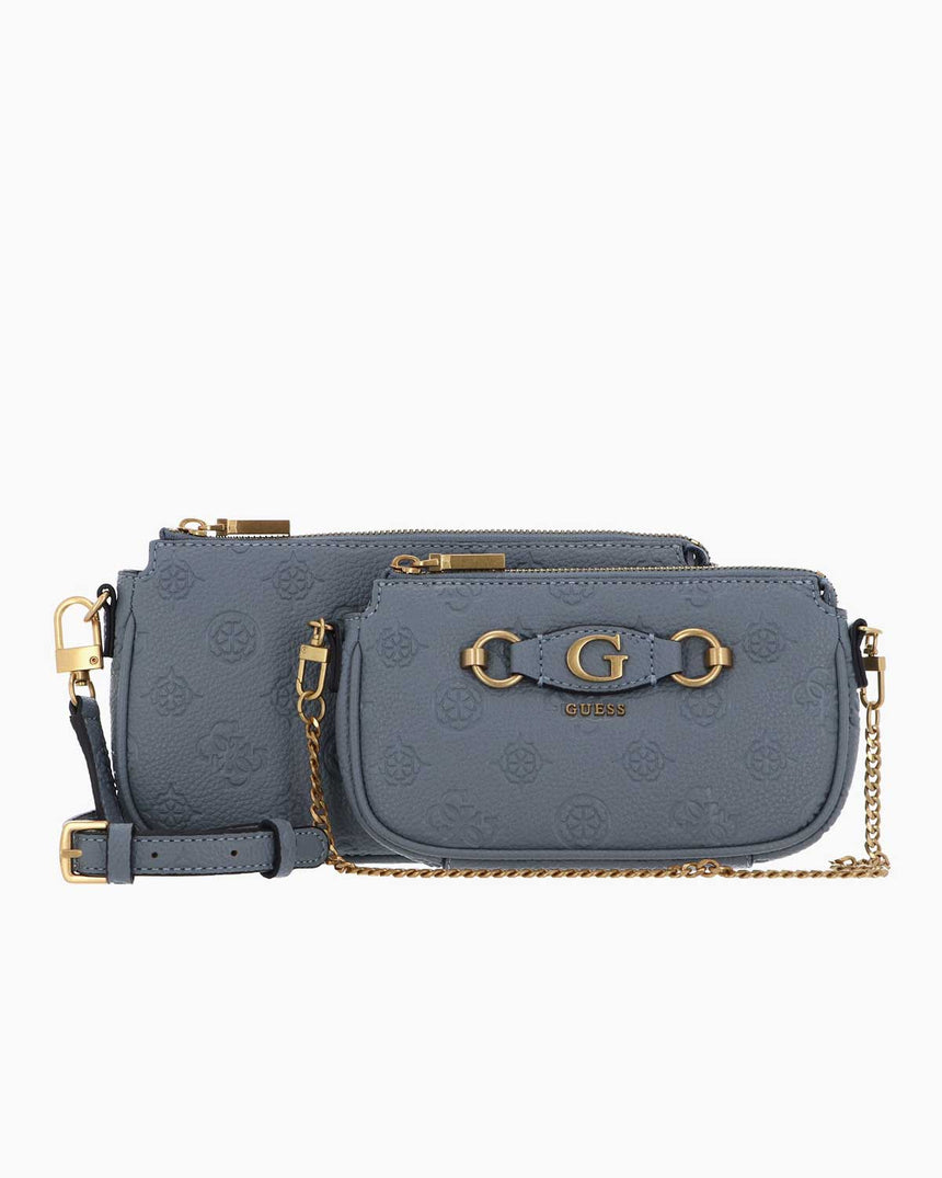 Guess Izzy Peony Zincir Detaylı Çapraz Askılı Çanta Light Rose Logo