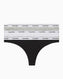Calvin Klein Thong 3Pk Underwear Bottoms Külot Black/Grey Heather/White