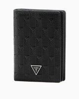 Guess Madrid Card Holder Flap Dikey Cüzdan Black
