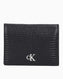 Calvin Klein Kertenkele Desenli Katlamalı Deri Kadın Kartlık Black