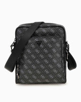 Guess Milano Top Monogram Çapraz Askılı Çanta Dark Black