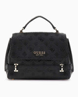 Guess Zarela Kapaklı El Çantası Black Logo