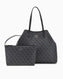Guess Victtoria Large Monogram Omuz Çantası Coal Logo