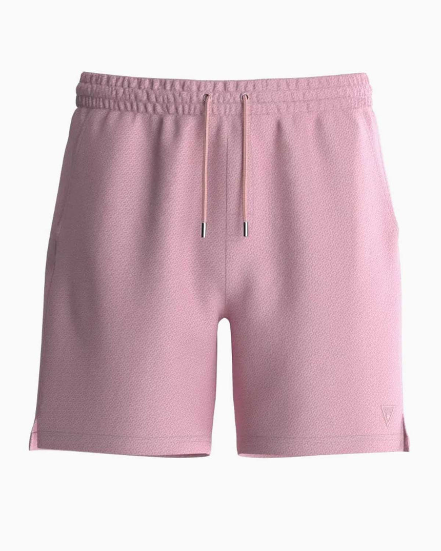 Guess Swimtrunk Medium Bottoms Şort Pink Geometrical Mic