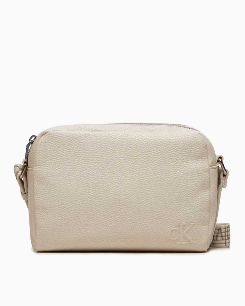 Calvin Klein Ultralight Kalın Askılı Çapraz Askılı Çanta Eggshell