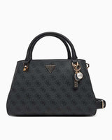 Guess Noelle Girlfriend Aksesuar Detaylı El Çantası Coal Logo