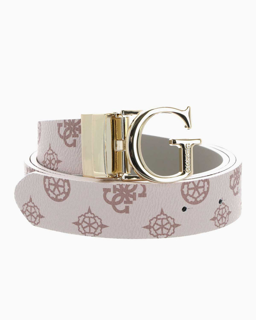 Guess Masie Belts Monogram Kemer Light Rose Logo