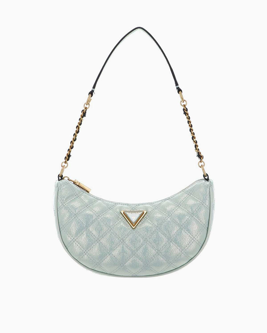 Guess Giully Üçgen Metal Logolu Omuz Çantası
