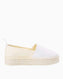 Calvin Klein Platform Espadrilles Ayakkabı Creamy White