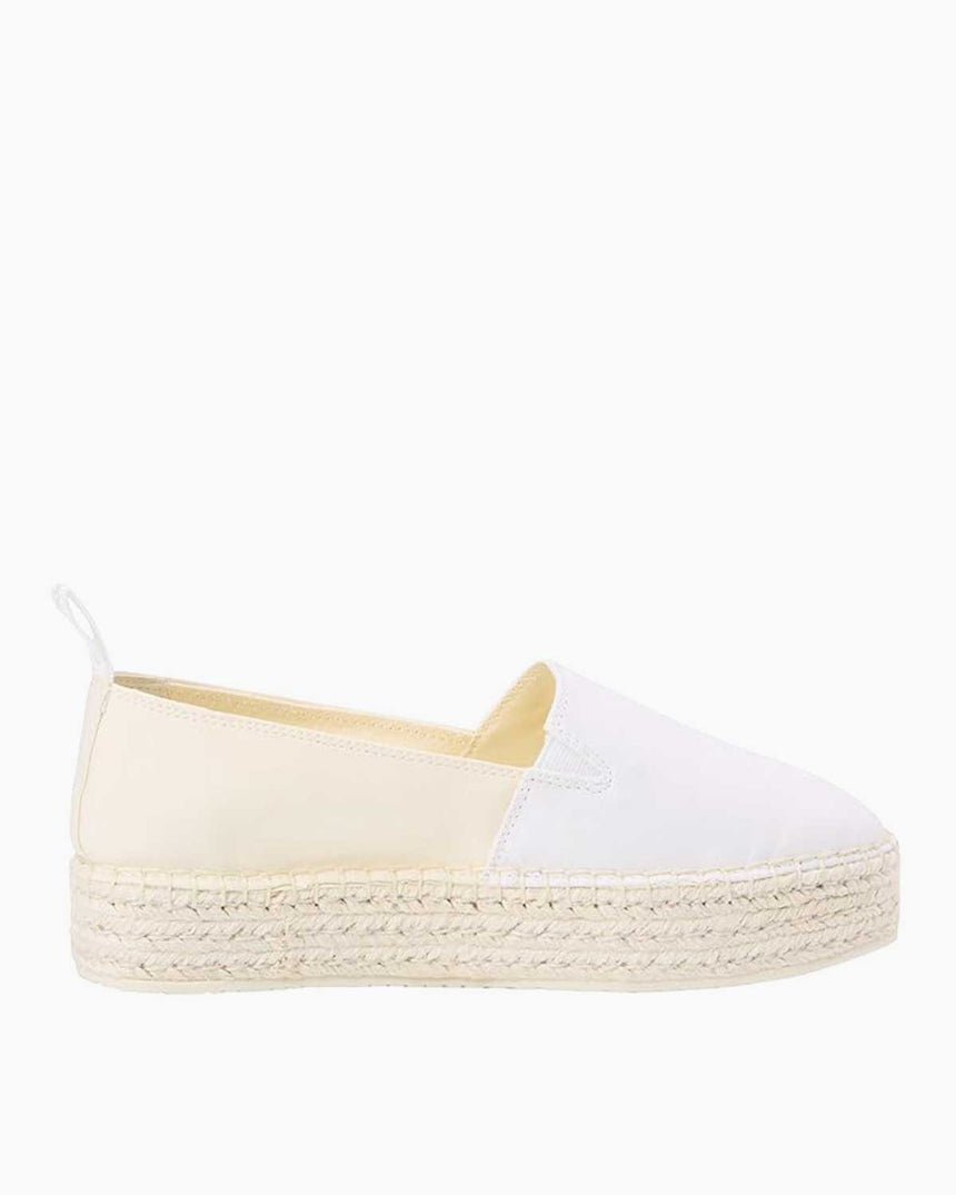 Calvin Klein Platform Espadrilles Ayakkabı Creamy White