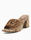 Guess Galsee Monogram Logolu Topuklu Sandalet Beige / Brown
