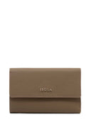 Isola Mary Kadın Hakiki Deri Cüzdan Koyu Vizon