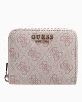 Guess Laurel Small Zip Around Cüzdan Dusty Rose Logo