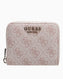 Guess Laurel Small Zip Around Cüzdan Dusty Rose Logo