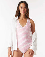 Guess One Piece Logolu Mayo Gj Double Layer Pink