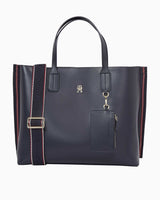 Tommy Hilfiger Distinct Satchel El Çantası Space Blue Corp