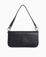 Calvin Klein Sculpted Flap Shoulder Bag Omuz Çantası Black
