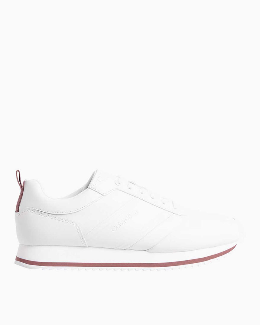 Calvin Klein Low Top Lace Up LTH HF Erkek Sneaker White/Apple Butter