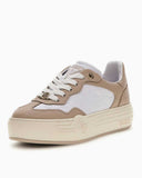 Guess Swole Monogram Logo Detaylı Sneaker White Beige