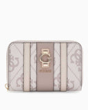 Guess Erenia Orta Boy Fermuarlı Kadın Cüzdan Dark Oak