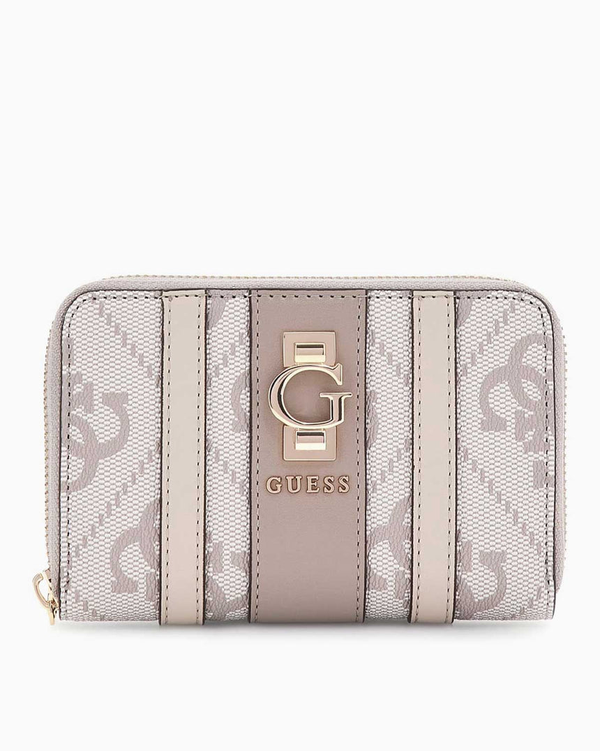 Guess Erenia Orta Boy Fermuarlı Kadın Cüzdan Dark Oak