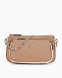 Guess Bramina Noelle II İki Torbalı Kadın Çapraz Askılı Çanta Tan Multi