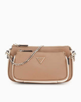 Guess Bramina Noelle II İki Torbalı Kadın Çapraz Askılı Çanta Tan Multi