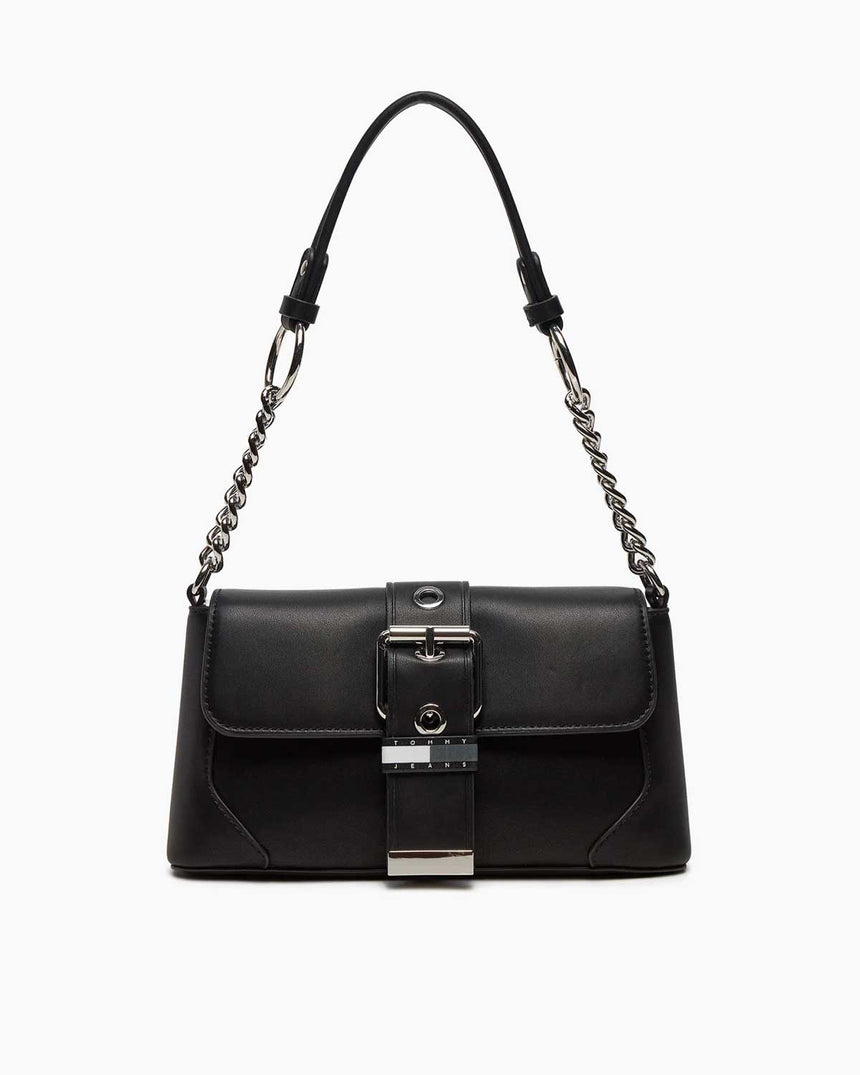 Tommy Hilfiger Idol Shoulder Tokalı Omuz Çantası Black
