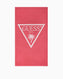 Guess Jacq Palm Triangle Plaj Havlusu Candy Neon Pink