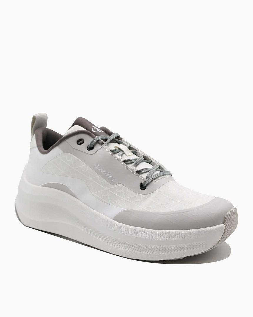 Calvin Klein Andrea Mix Erkek Sneaker White/Granite Road/Granite Gray