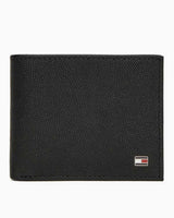 Tommy Hilfiger Mini Logolu Karlık Detaylı Erkek Cüzdan Black