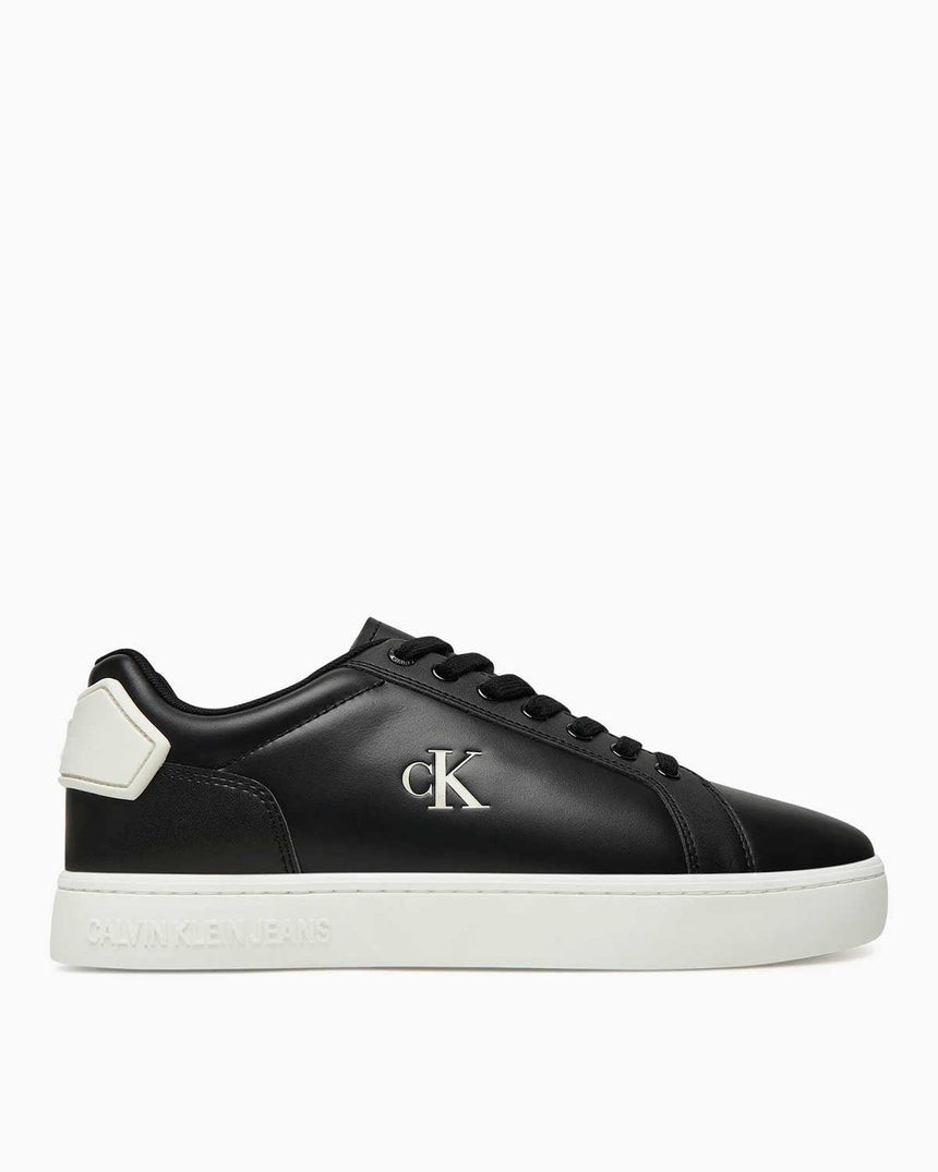 Calvin Klein Rome Yama Detaylı Topuk Erkek Sneaker Black/Bright White