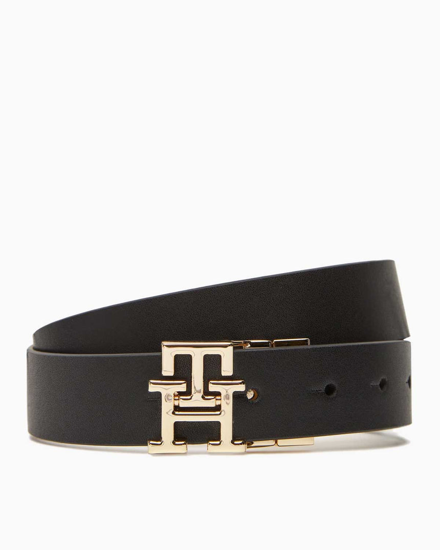 Tommy Hilfiger Moder Ayarlanabilir Ters Çevrilebilir 30mm Kadın  Kemer Black/Classic Beige