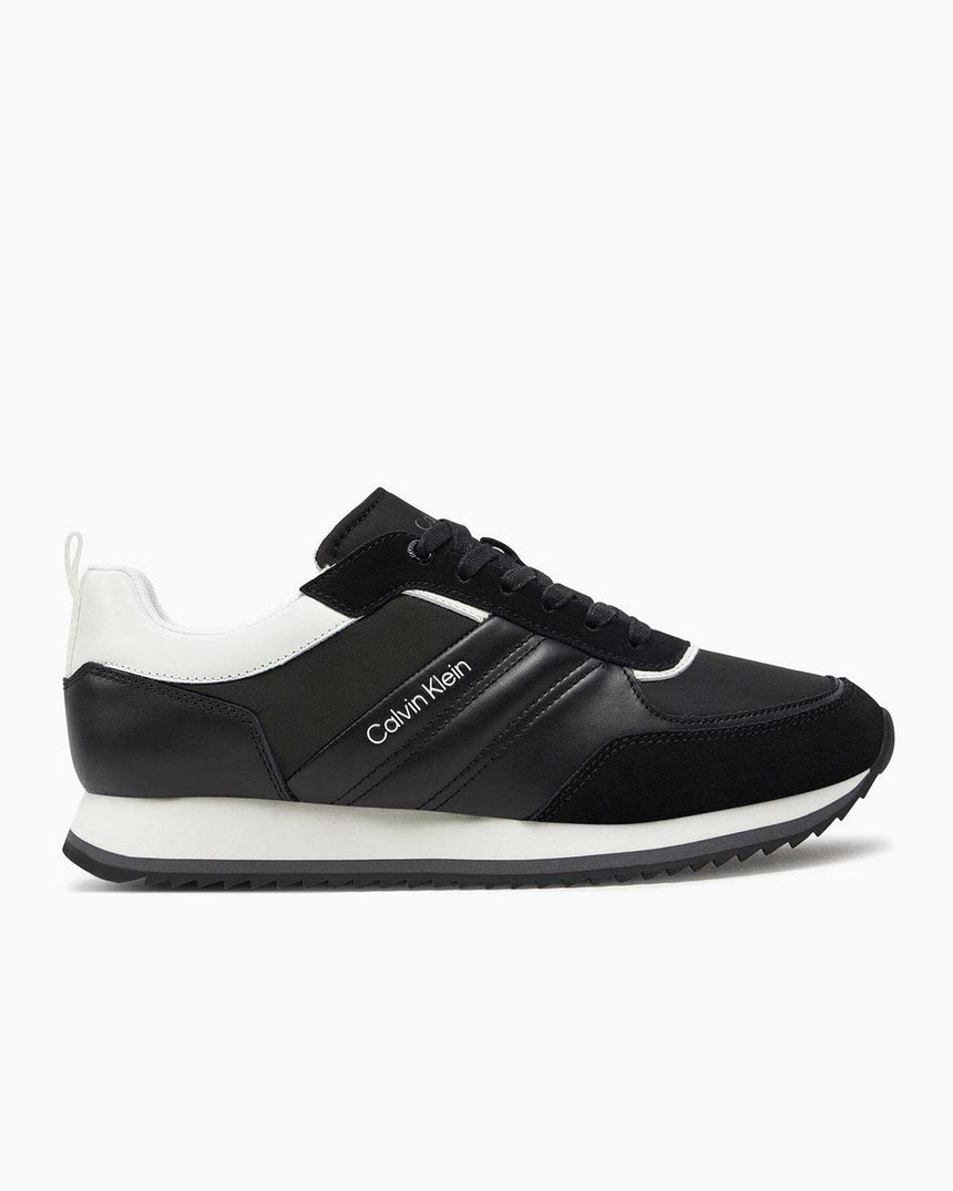 Calvin Klein Low Top Lace Up Sneakers Black / White