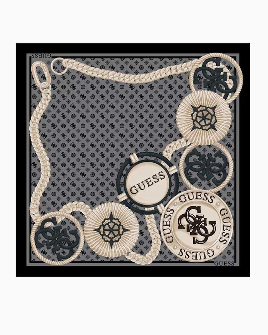 Guess Printed Kadın Eşarp Black