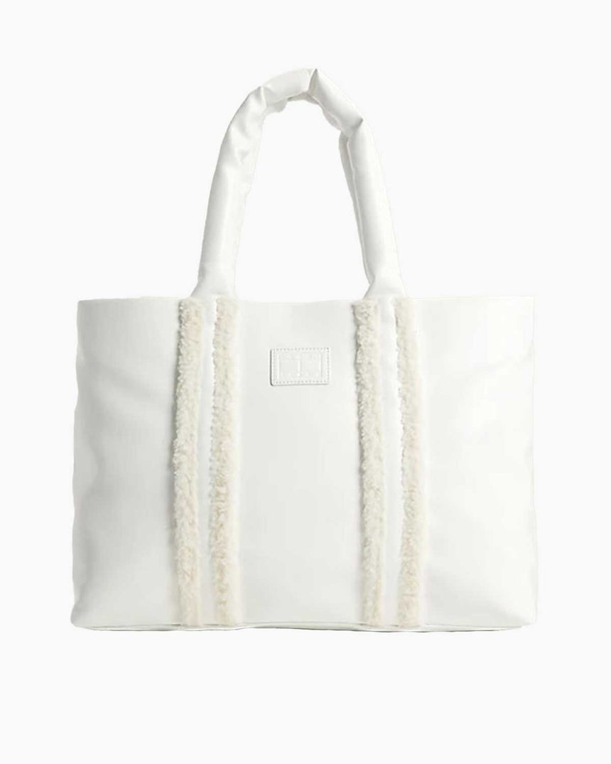 Tommy Hilfiger Cosy Up Med Tote Omuz Çantası White