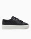 Calvin Klein Flatform Cup Lace Up Mono Sneakers Black