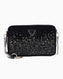 Guess Lua Taşlı Mini Çapraz Askılı Çanta Black