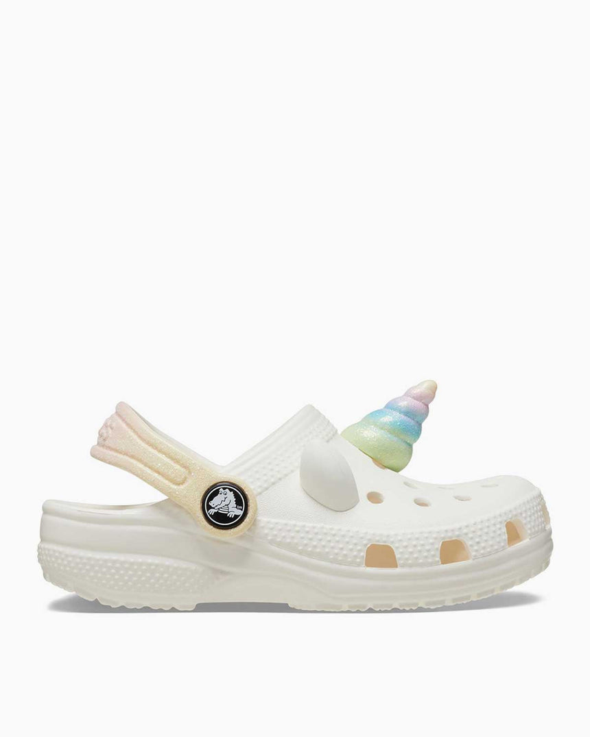 Crocs Classic Rainbow Unicorn Terlik Chalk
