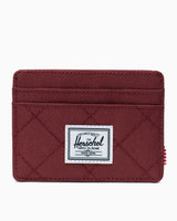 Herschel Charlie Cardholder Kartlık Oxblood Red Quilted