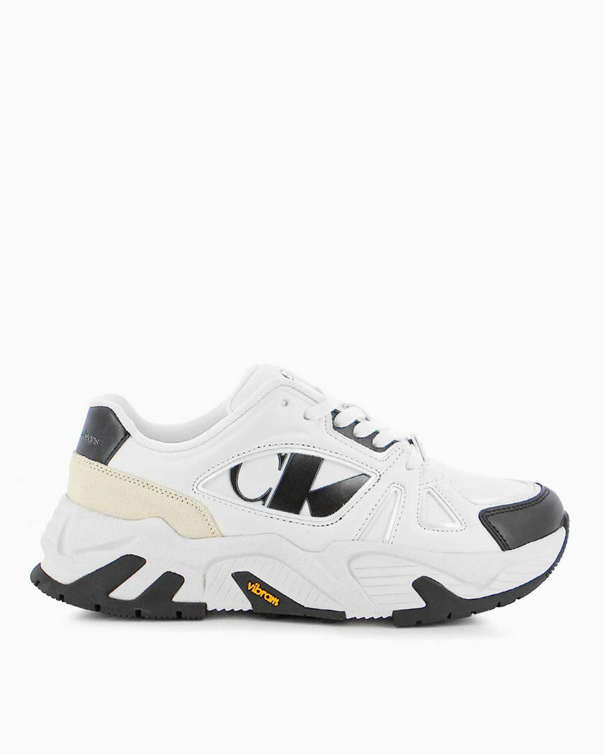 Calvin Klein Chunky Runner Vibram Low Top Sneakers Bright White/Black