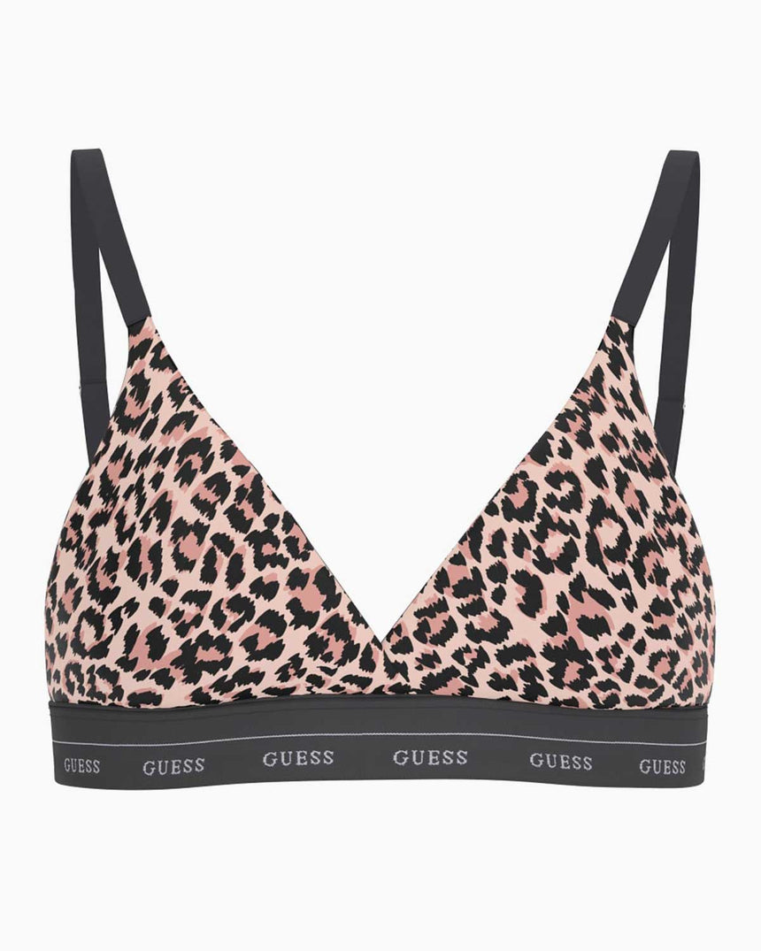 Guess Jane  Kadın Üçgen Sütyen Funny Leopard Small
