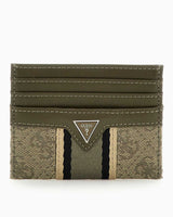Guess Madrid Logolu Kartlık Sand/Military Green