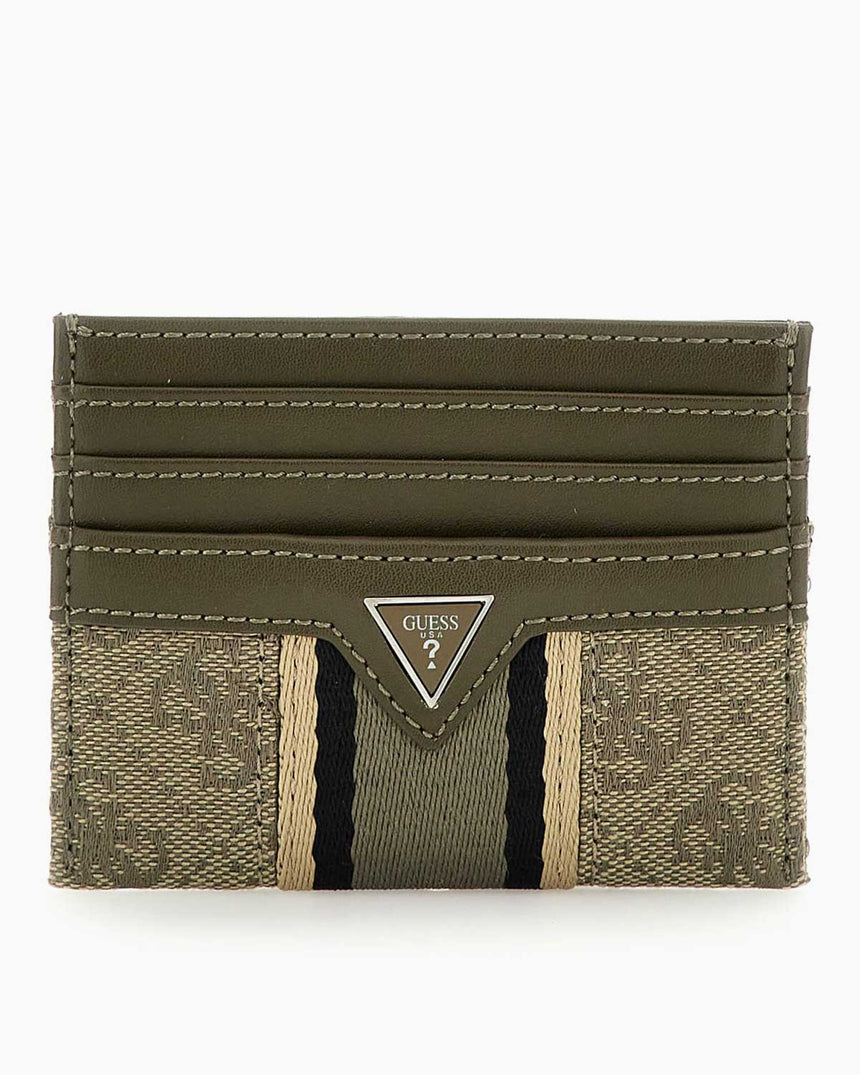 Guess Madrid Logolu Kartlık Sand/Military Green