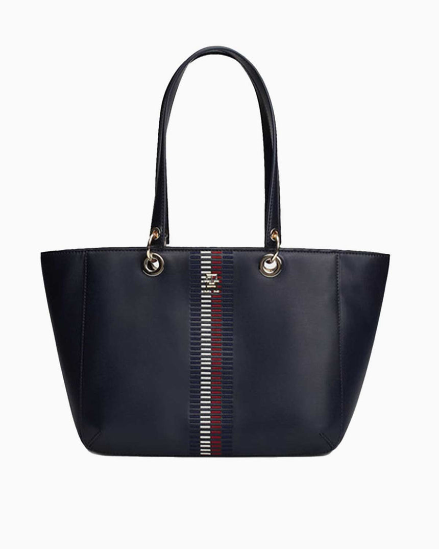 Tommy Hilfiger Kadın Chic Tote Corp El Çantası Space Blue