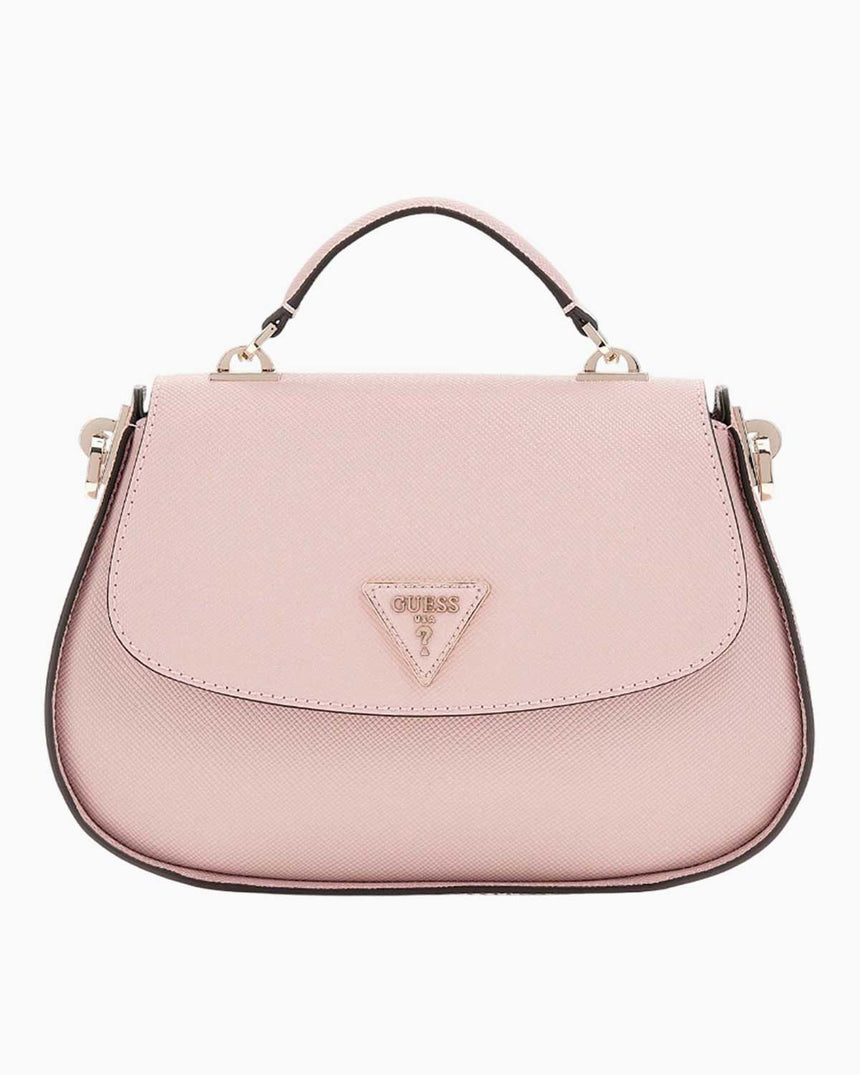 Guess Eco Jazlynn Handle Flap Kapaklı El Çantası Rose