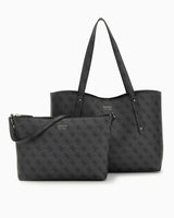 Guess Brenton Kadın Tote Omuz Çantası Coal Logo