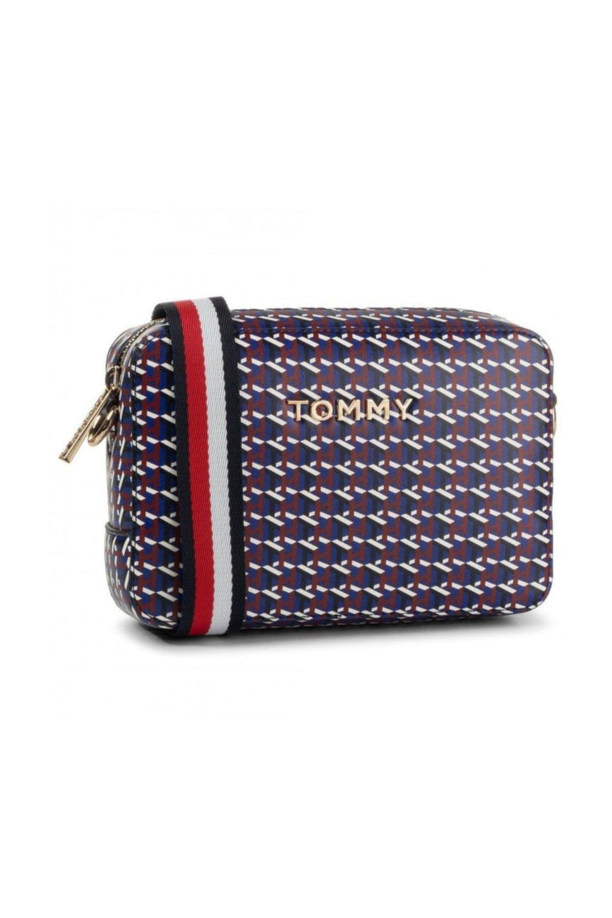 Tommy Hilfiger Iconic Mono Çapraz Askılı Kadın Çantası Tommy Navy - Monogram